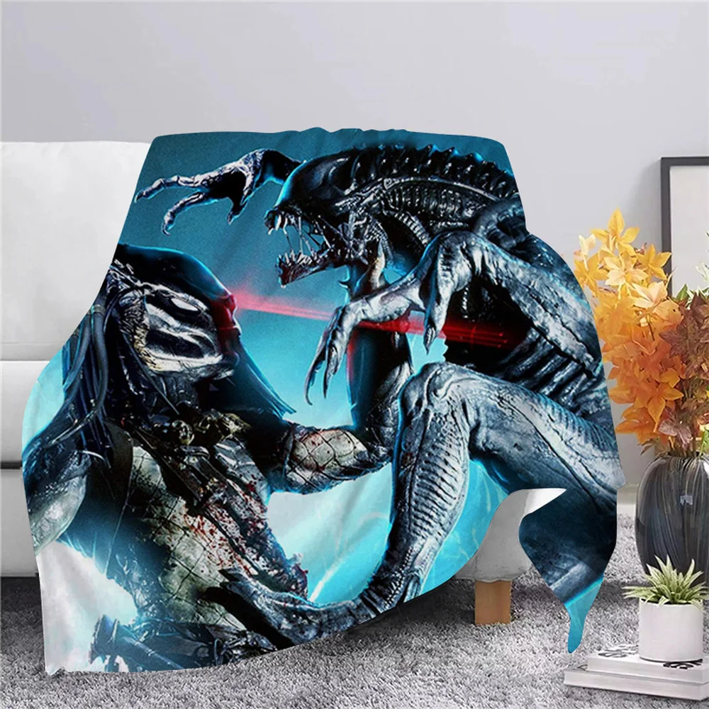 

CLOOCL The Predator Flannel Blanket 3D Printing Throw Blanket Adult Home Decor Bedspread Sofa Bedding Quilts Drop Shipping