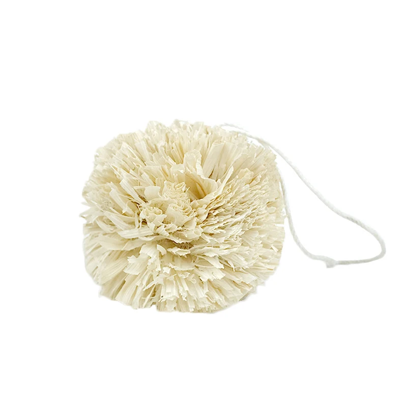 Мяч кукурузный ручной работы с листьями для шиншиллы игрушка натуральный моляр