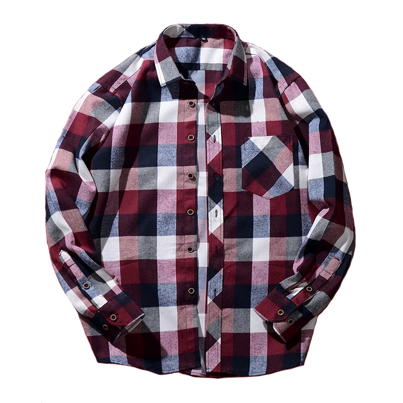 Мужская клетчатая рубашка 10xl 9xl 8XL с длинным рукавом приталенный крой размера