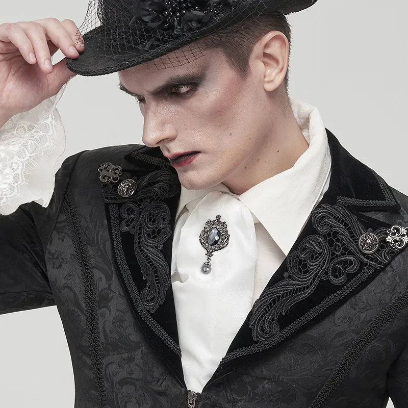 

Goth Men's Formal Business Men Wear Suits And Ties Men Perform Formal Ties