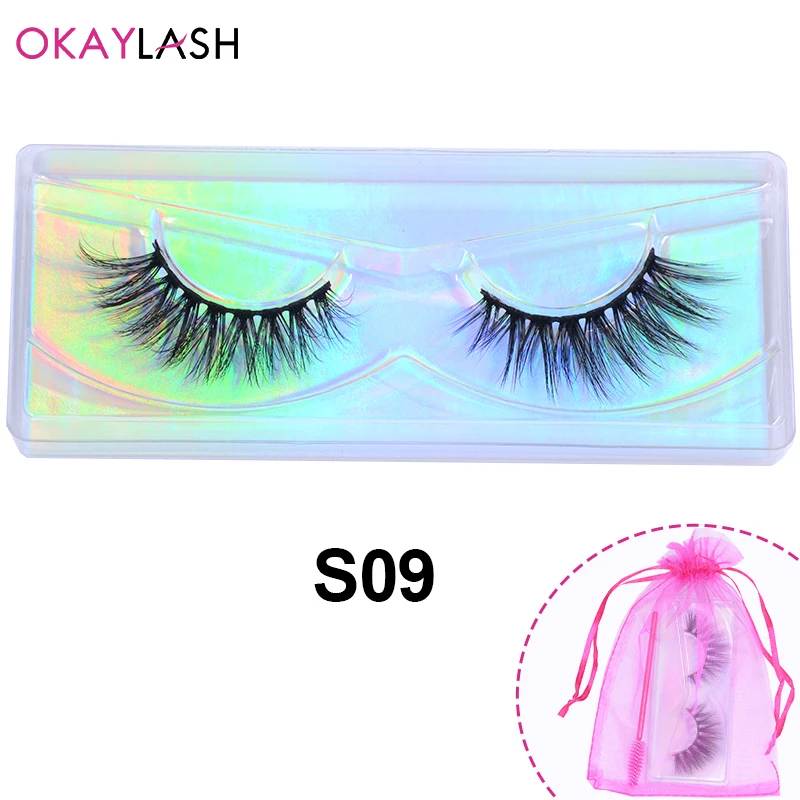 Накладные ресницы OKAYLASH из искусственной норки пушистые натуральные 3d-ресницы