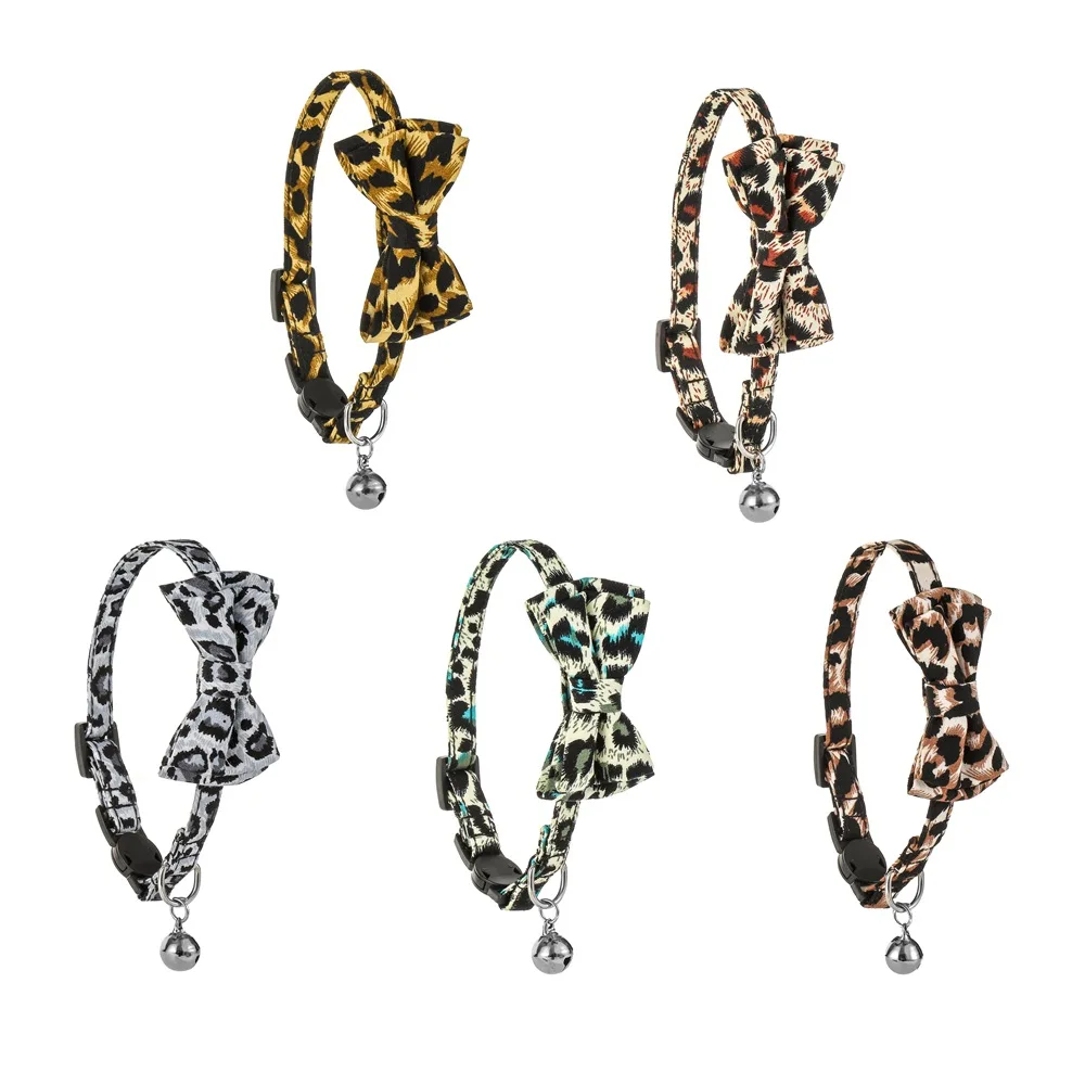 Новые хлопковые леопардовые ошейники бабочки кошечки Слюнявчики полотенце