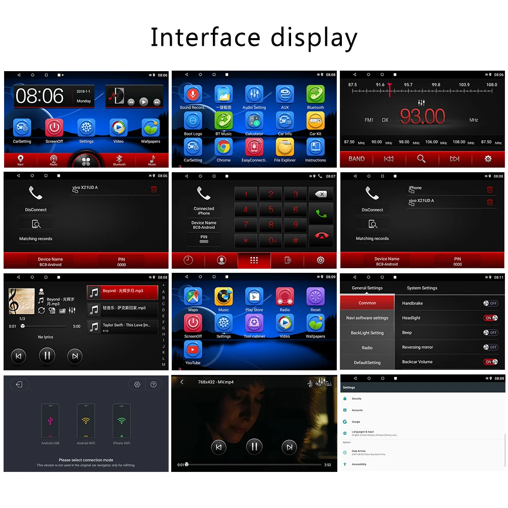 구매 Podofo-대시캠, 미니 와이파이 자동차 DVR 카메라, 무선 등록 비디오 레코더, 야간 버전, G-센서, 스마트 대시캠, DVR 앱 모니터