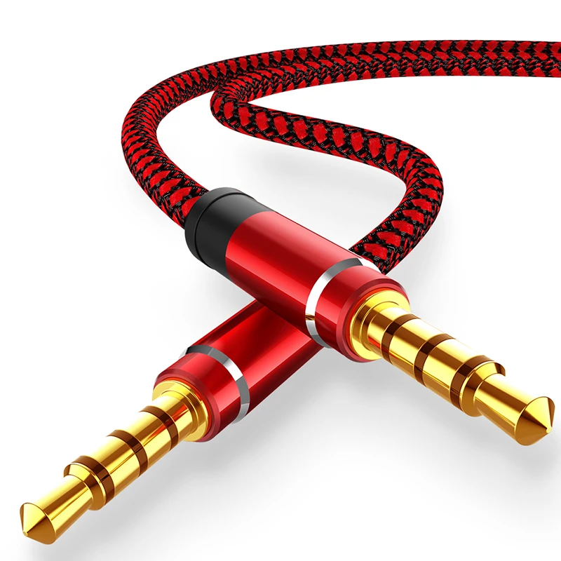 

Jack 3.5mm Audio Cable Nylon Braid 3.5mm Car AUX Cable 1.5M Headphone Extension Code for Phone MP3 Car Headset Speaker