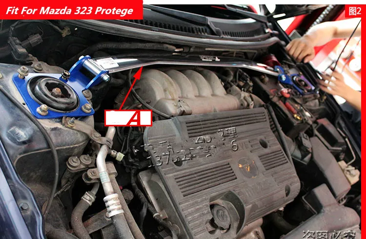TTCR-II подвеска стойки бар пригодный для Mazda 323 протеж автомобиль Стайлинг Аксессуары стабилизатор Подвески рамка из алюминиевого сплава Натяжной стержень