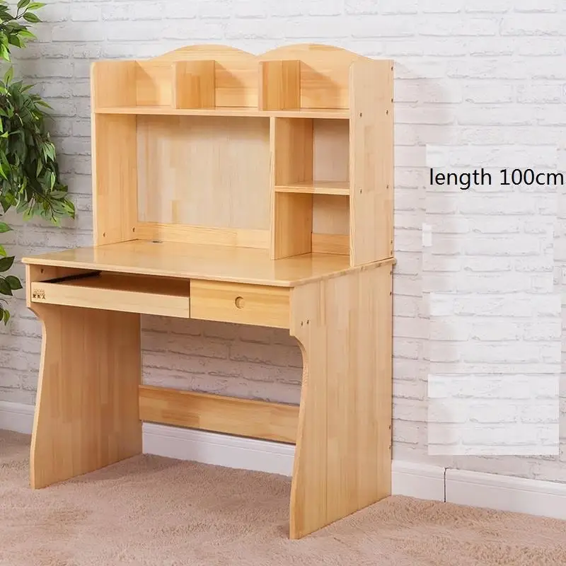 Scrivana Mesa Para ноутбук Escritorio Mueble Tisch винтажная деревянная Настольная компьютерная подставка для ноутбука стол с книжной полкой