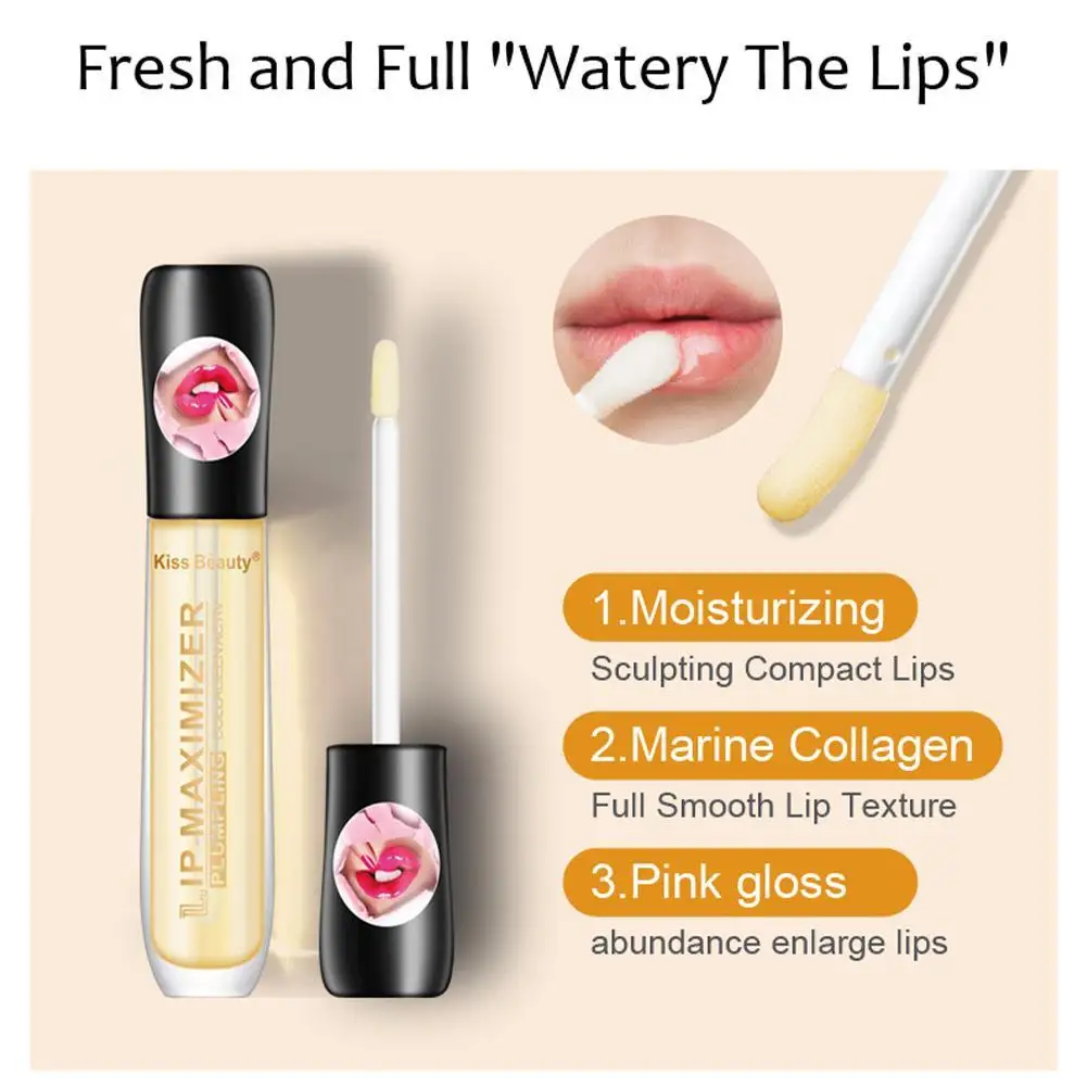 Lip Maximizer Plumper Gloss Moisturizing Enhancement Repairing Reduce Fine Lines Brighten Enhancer Plump Oil | Красота и здоровье