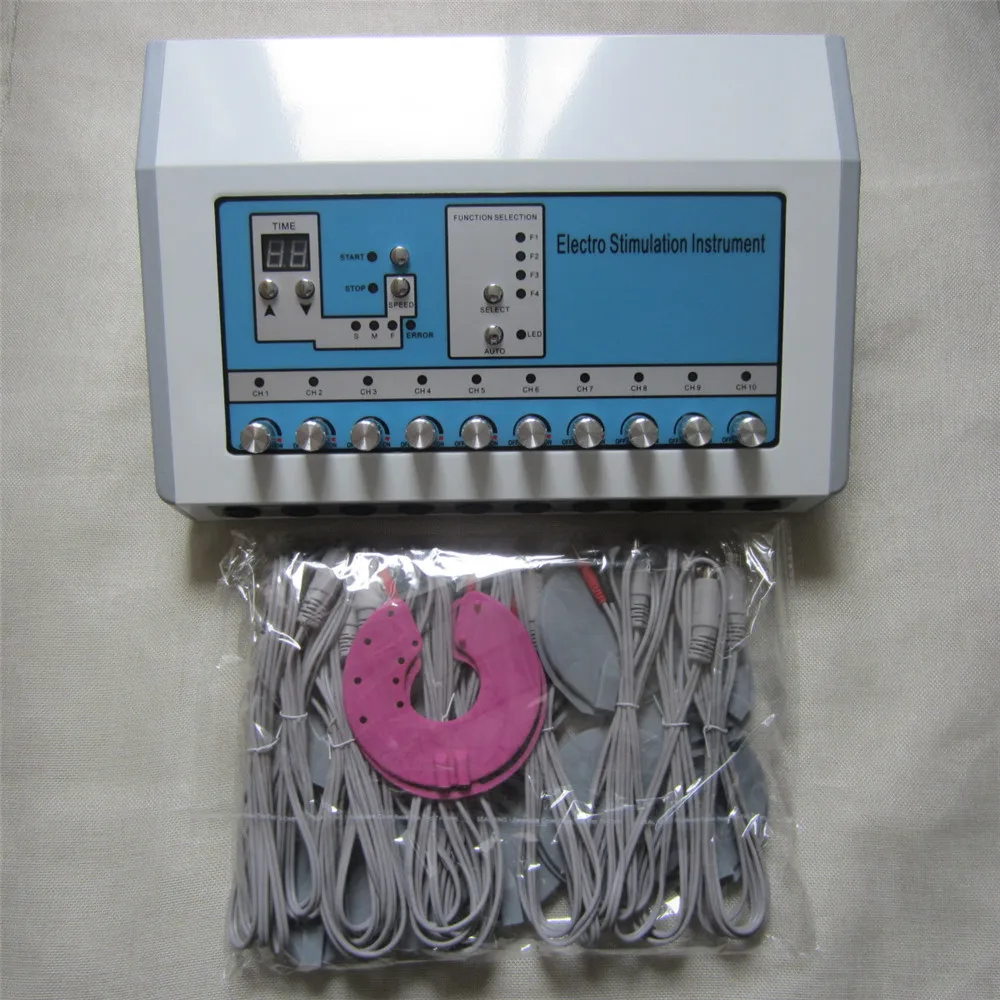 Портативный EMS массаж тела машина русская волна био электрода стимуляции Фитнес