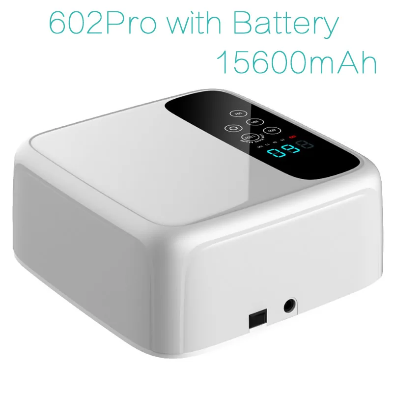602 with Battery SUNUV 48 Вт SUN7 беспроводной профессиональный светодиодный УФ-лампа для ногтей светодиодный светильник для ногтей Сушилка для ногтей УФ-лампа с батареей - Цвет: 602 with Battery
