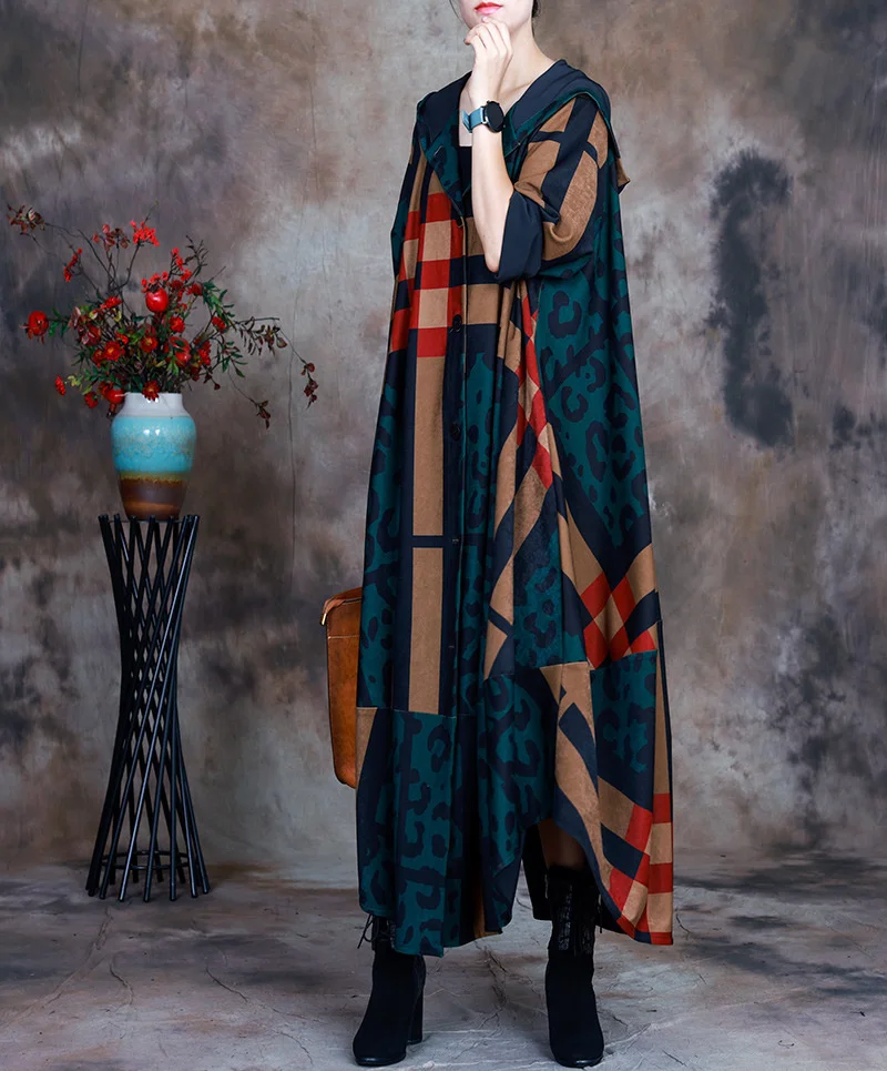 

Осень 2021, новая модная толстовка с женским большим асимметричным принтом, прошитая клетчатая куртка, ветровка