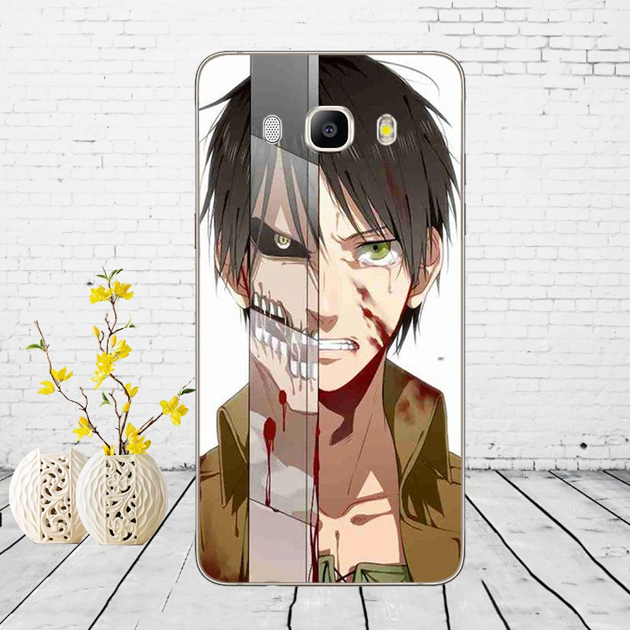 13DD аниме японский атака на Титанов Мягкий силиконовый чехол для Samsung Galaxy a3 a5 2017 A6 A8
