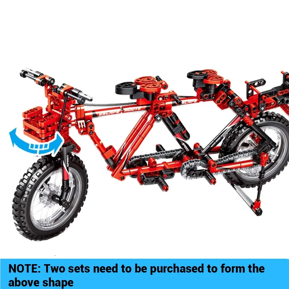 306 шт. Детский конструктор горный велосипед|Блочные конструкторы| |