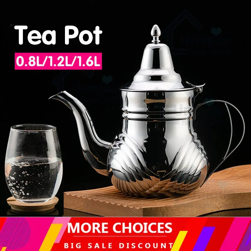 

Чайник из нержавеющей стали с двойной ручкой, 0,8/1,2/л