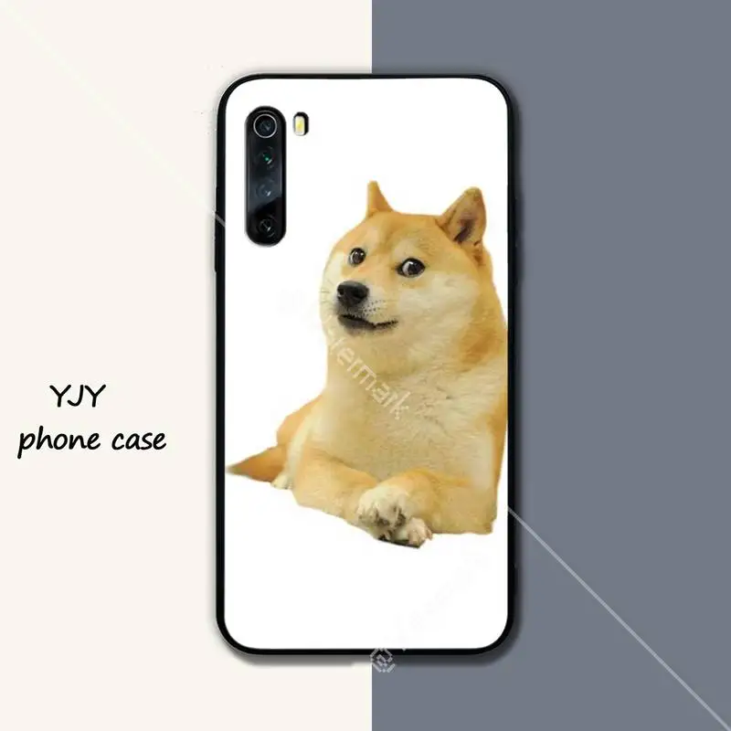 Yinuoda Doge Meme Kabosu черный мягкий чехол для телефона xiaomi redmi 4X 5 plus 6 6A 7 7A 8 8A 9 note 4 T pro max funda