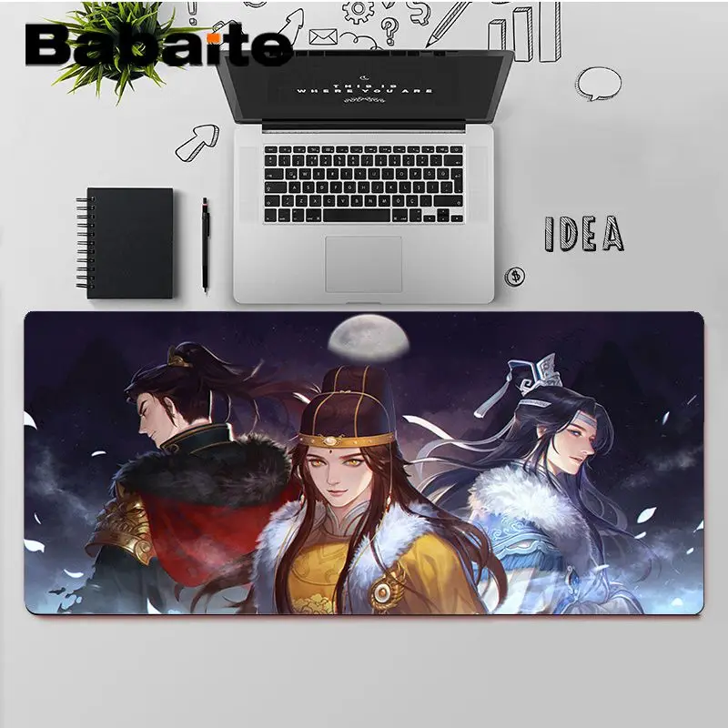 

Babaite High Quality mo dao zu shi Beautiful Anime Mouse Mat Free Shipping Large Mouse Pad Keyboards Mat