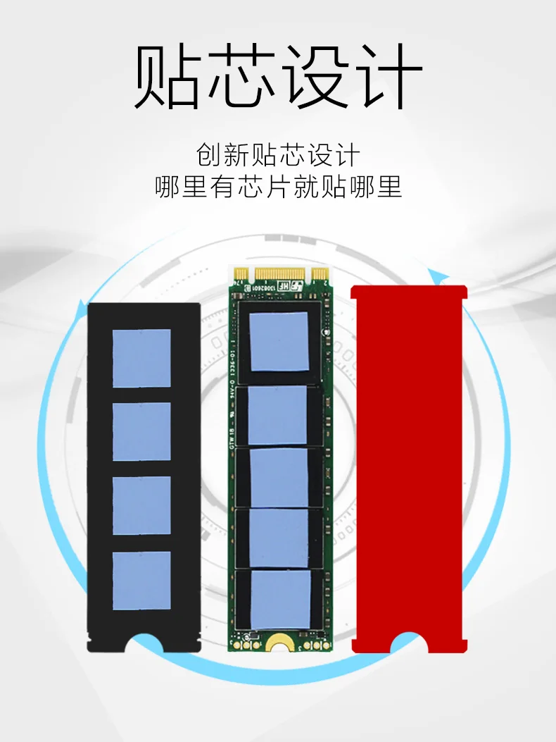 JEYI охлаждающий военный корабль штормовой вентилятор NVME NGFF M.2 радиатор ssd алюминиевый лист теплопроводность Кремниевая пластина охлаждающий вентилятор Радиатор