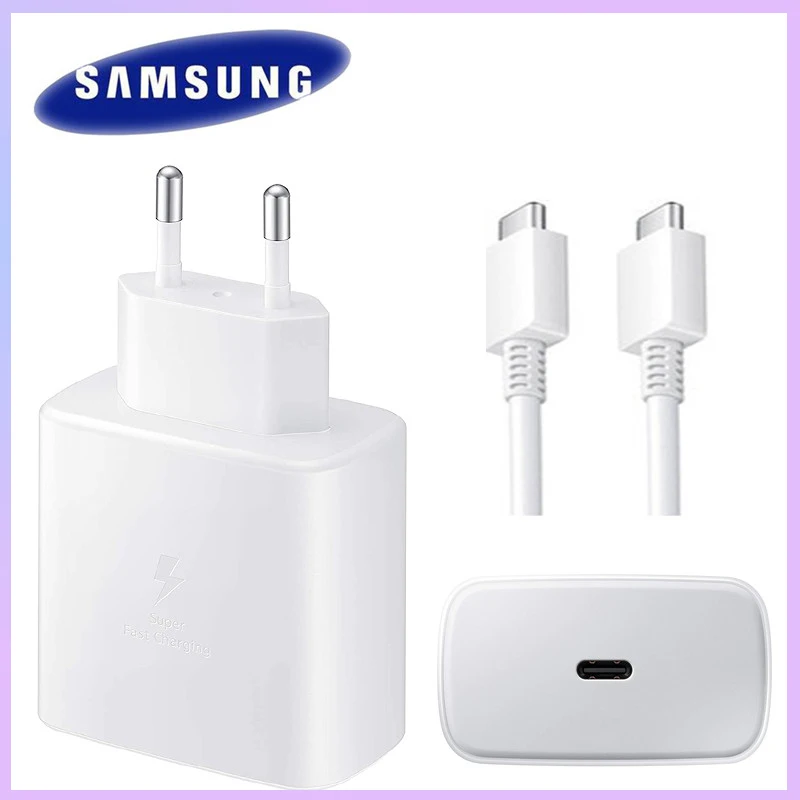 

Samsung Note 20 Super Fast Charging Original 45W EU Wall Quick Charger 5A Type C To Type C Cable Power Adapter For Galaxy S20