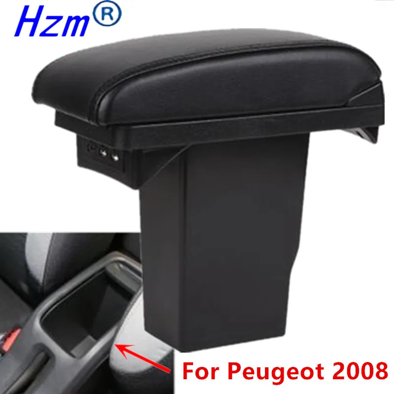 Для подлокотника peugeot 2008 двухслойный с 3usb интерфейсом 2012 2019|Подлокотники| |