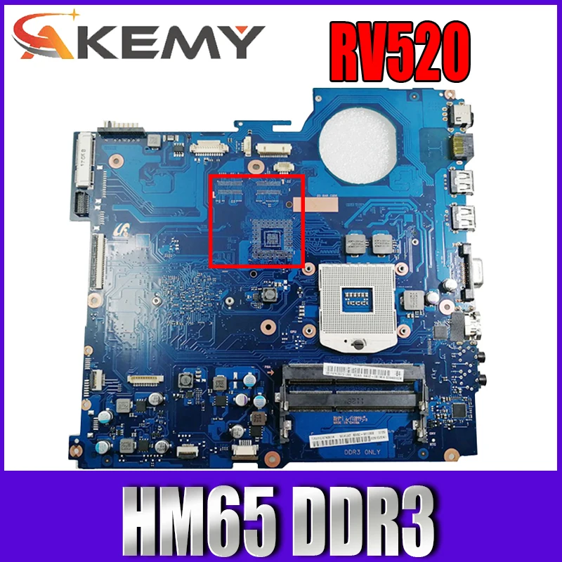 

AKEMY BA41-01579A BA41-01582 BA92-08190A BA92-08190B для samsung RV520 NP-RV520 Материнская плата ноутбука HM65 DDR3