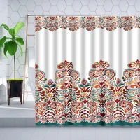 3d print eastern europe bohemian style mandala pattern waterproof shower curtains custom home decoration bathroom shower curtain