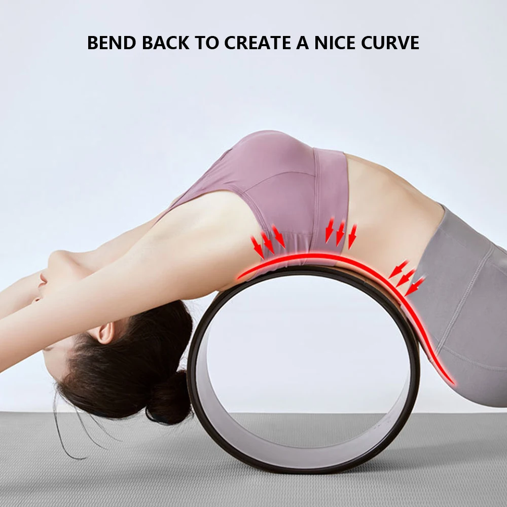 

Wood Yoga Wheel Pilates with Buddha Lotus Professional TPE Yoga Circles Gym Workout Back Training Tool For Bodybuilding Fitness