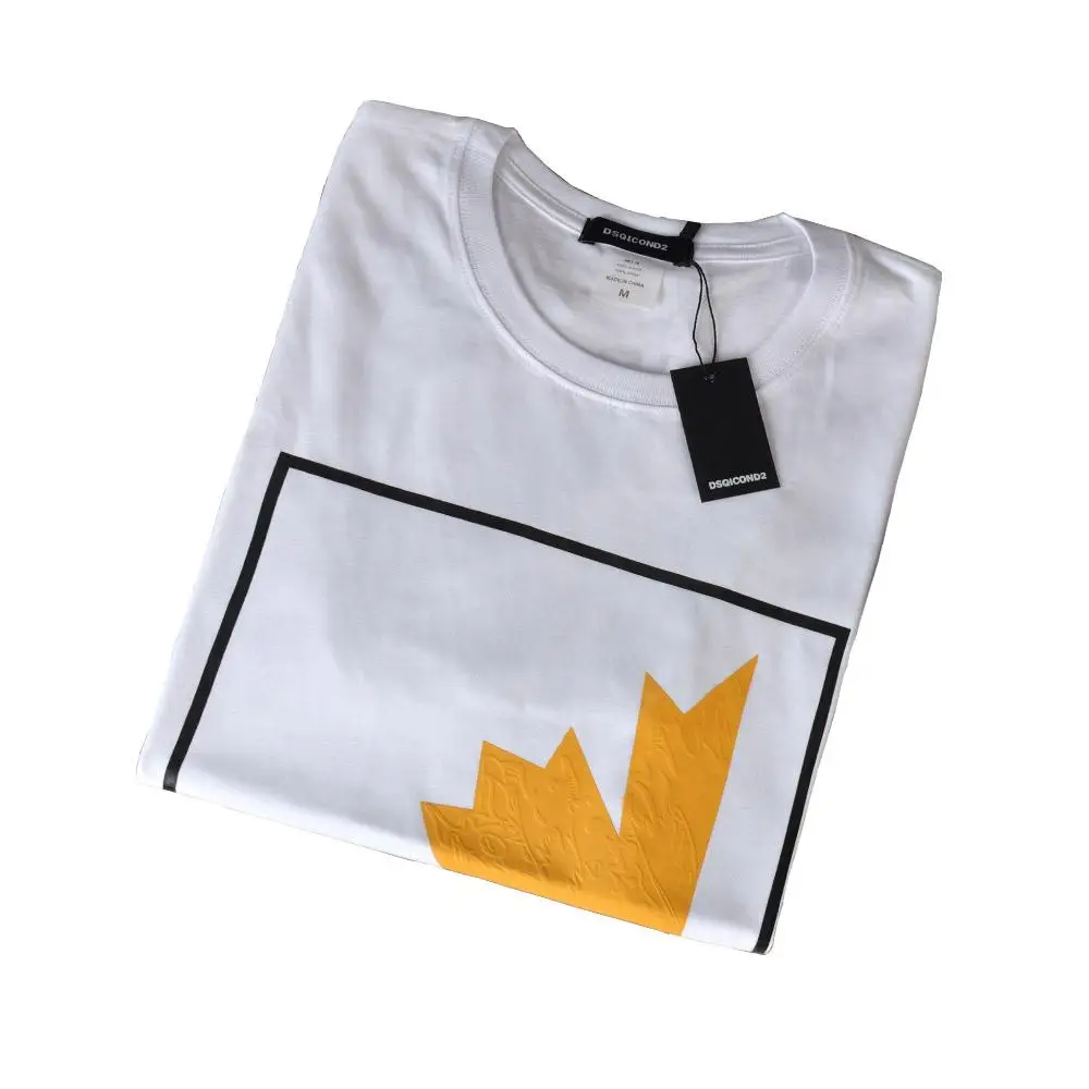 

2021 Trend T-Shirt Men's Round Neck T-Shirt Korean Casual Simple Short-Sleeved Tide Brand Cotton Short-Sleeved Shirt