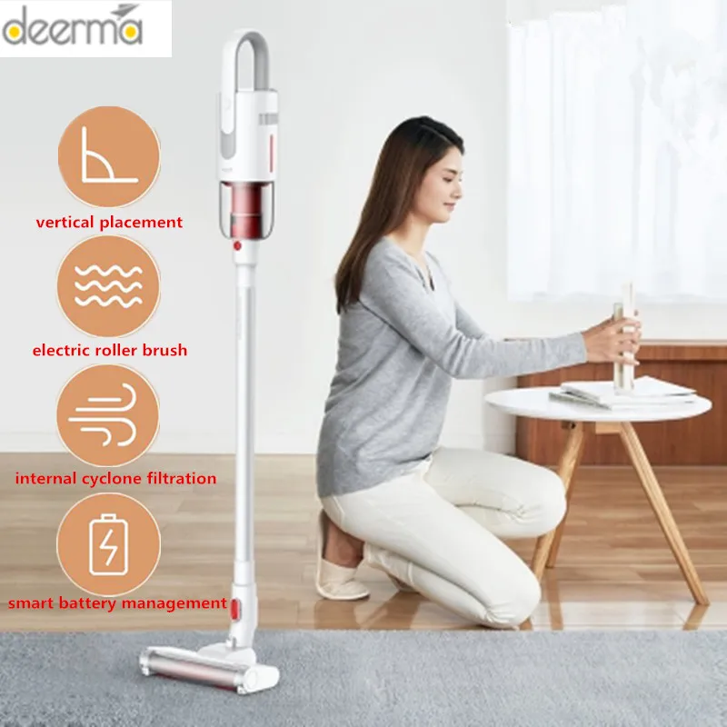 Deerma VC20 пылесос Авто-вертикальный ручной аккумуляторный палка Вакуумный аспиратор для очистки 5500Pa для дома и автомобиля