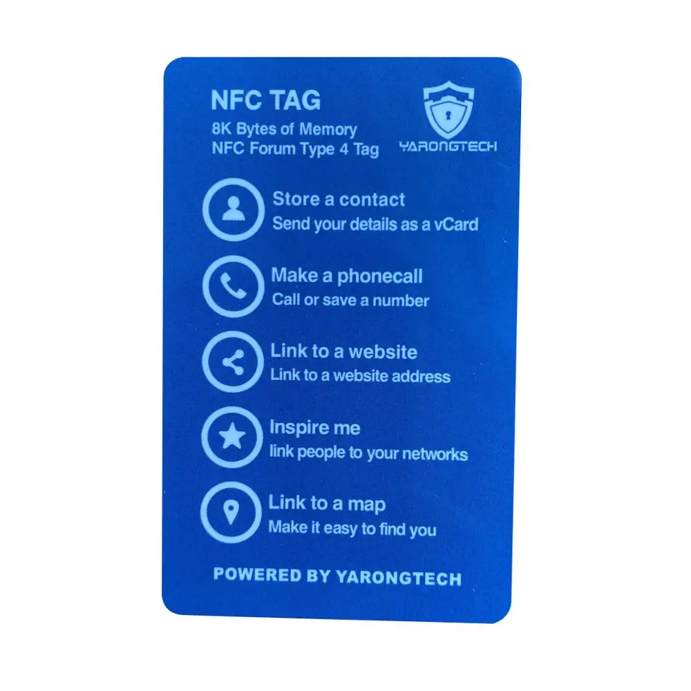 Визитная карта NFC 8K большая память создайте свою собственную визитную карту
