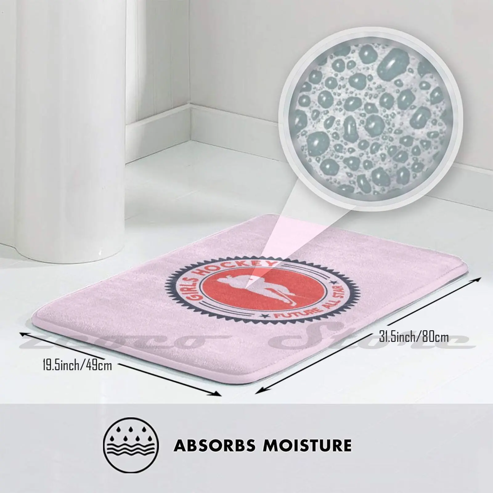 Мягкий коврик для хоккея девочек-будущего дверной проем нескользящий с