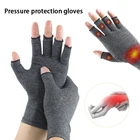 1 пара, компрессионные перчатки для артрита, с открытыми пальцами