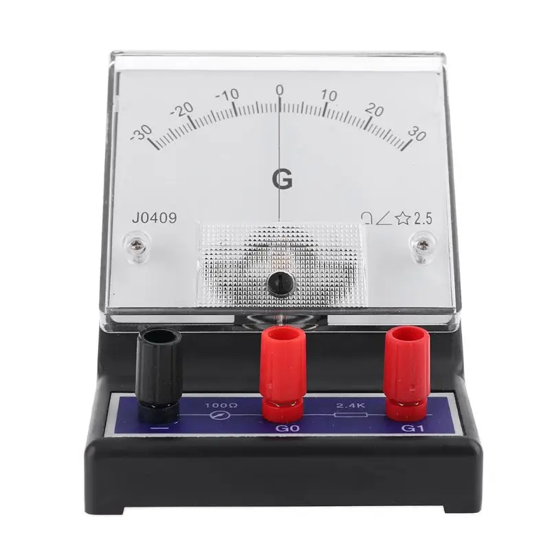 

-30-0-30 гальванический датчик научного тока чувствительный Амперметр электрический детектор тока Аналоговый дисплей