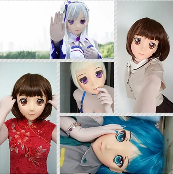 

(NEW-05) Realistic Halloween Party BJD Baby Doll Anime Mask Cosplay KIG Anime Silicone Masks Cosplay Kigurumi Cross Dresser