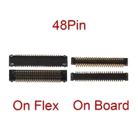 5pcs 48pin lcd display screen flex fpc connector on motherboard for samsung galaxy a6 a6 plus 2018 a605 f a6 2018 a600f a600fn