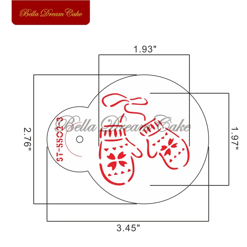 5pcs/set Angel/Elk/Tree Cookies Stencil Christmas Cake Decorating Tools Coffee Stencils Template Mold Baking Accessories | Дом и сад