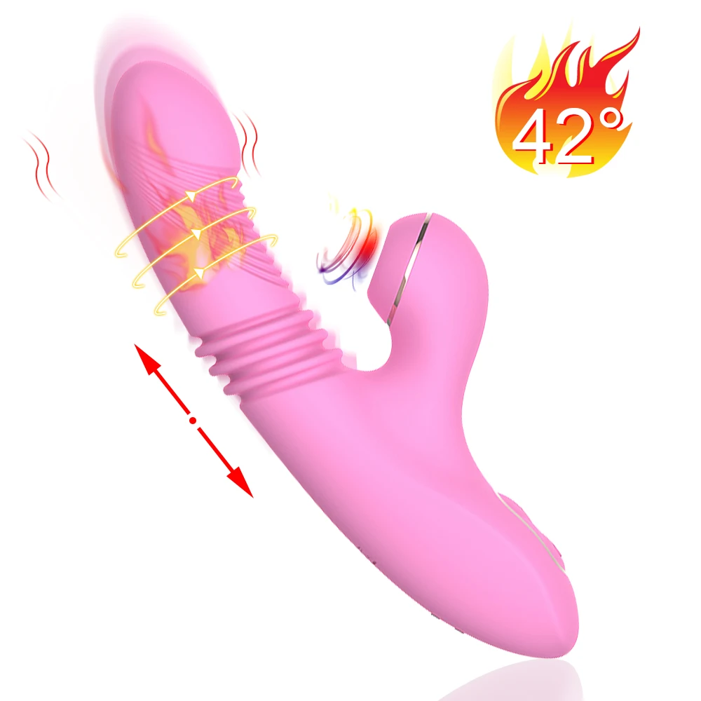 

Clit Sucker Vibrator G Spot Dildo Thrusting Vibrator Clitoris Stimulator Magic Wand Nipple Sucking Vibrators Adult Toy for Women