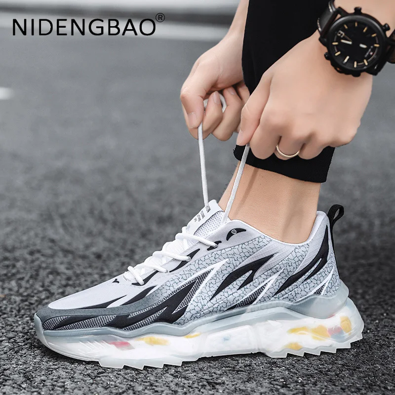 Men's Sports Shoes Fashion Sneakers Breathable Height Increasing Trend Casual Streewear Non Slip Zapatillas Hombre Men Chaussure