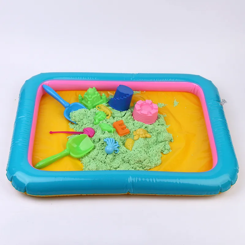 Большой надувной поднос из ПВХ случайных цветов для отдыха на открытом воздухе