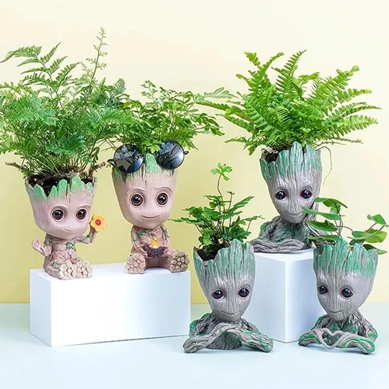 

Современный цветочный горшок, садовые аксессуары, держатель для ручек для дома и офиса, настольный Миниатюрный декоративный контейнер, под...