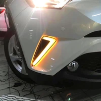 led daytime running light for toyota c hr chr 2016 2017 2018 2019 car accessories waterproof abs 12v drl fog lamp decoration