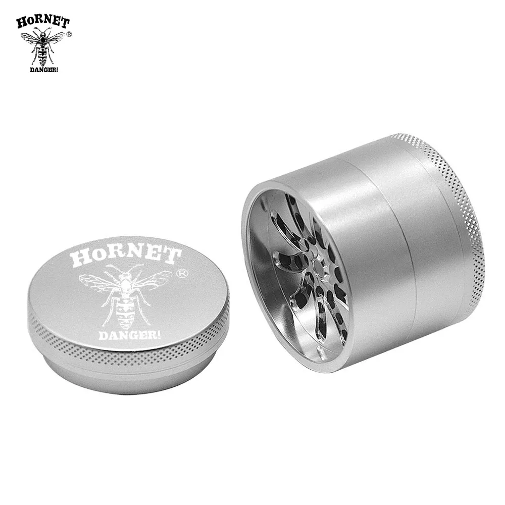 HONEYPUFF алюминиевый паз Точильщик на AeroSpaced 53 мм 4 шт металл курительная CNC Беззубик