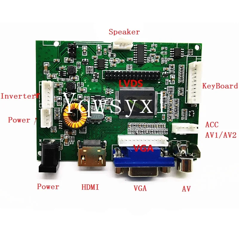 Плата ЖК-контроллера HD + VGA 2AV Audio 7 8 дюйма AA078AA01 800X30 ЖК-экран для автомобильного