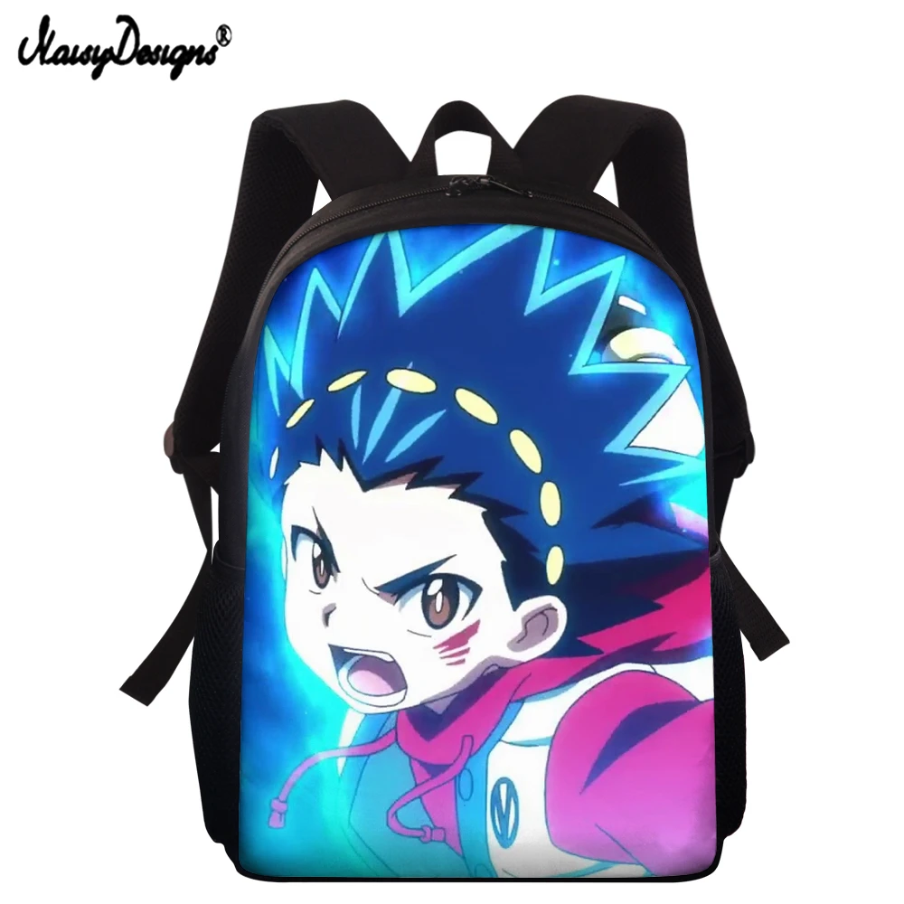 

NOISYDESIGNS Anime Pattern Spin Beyblade Children School Bags Boys Large Capacity Backpack Student Kids Casual Travel Book Bags