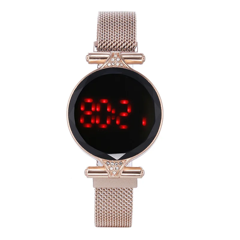 Модные часы для женщин 2020 женские наручные со светодиодом Кожаный Дамский