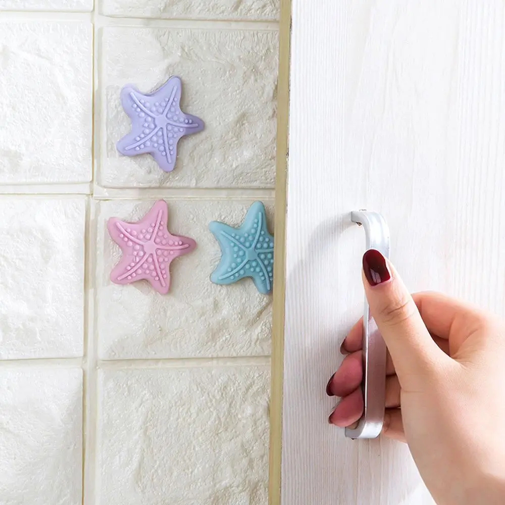 Thickening Silicone Star Door Fenders Wall Stickers Handle Lock Protective Pad Mute Protection | Дом и сад