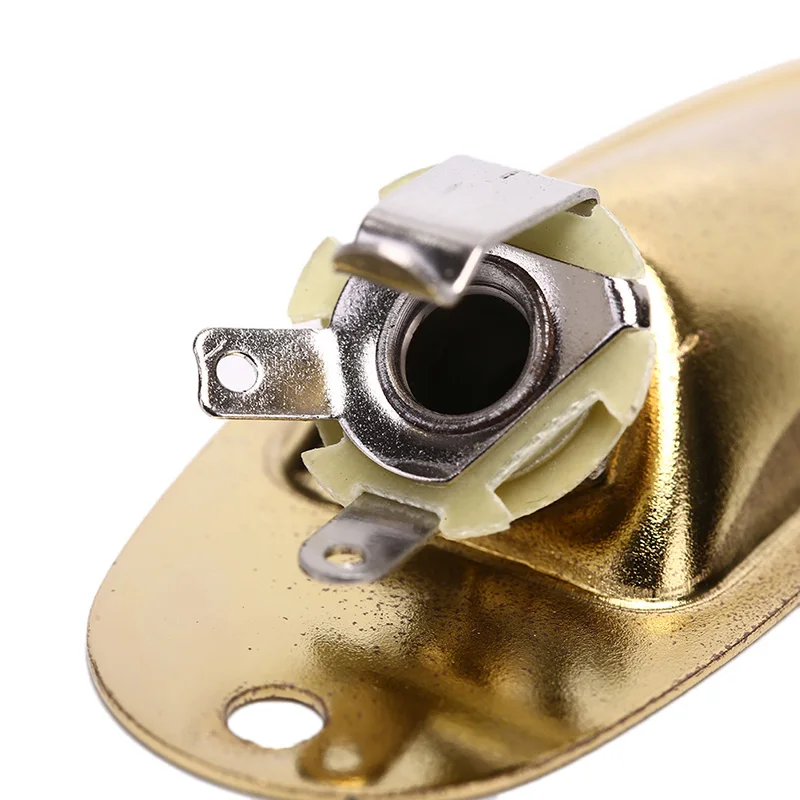 Boat Guitar Jack Plate 6.35mm Guitarra Pickup 1/4 Output Input Socket for Strat Stratocaster Electric Accessories | Спорт и
