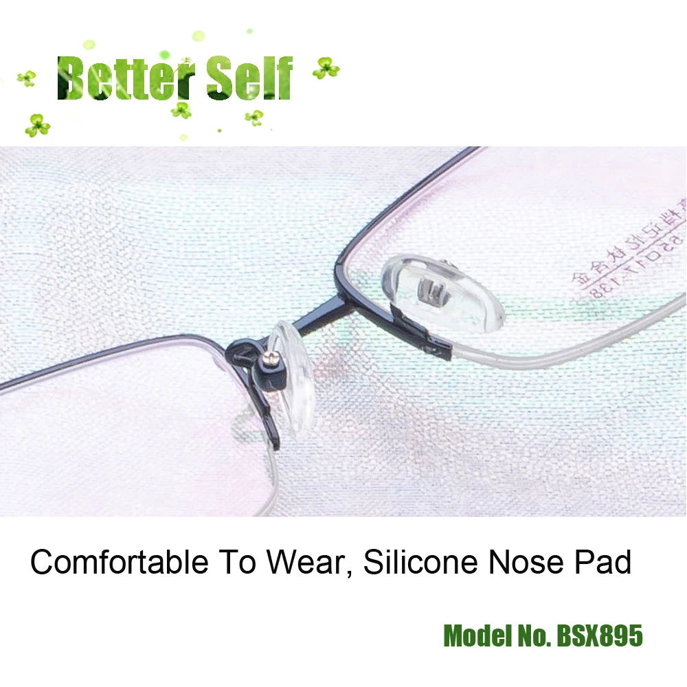 Очки мужские Полуободковые из титанового сплава Металлические очки с памятью