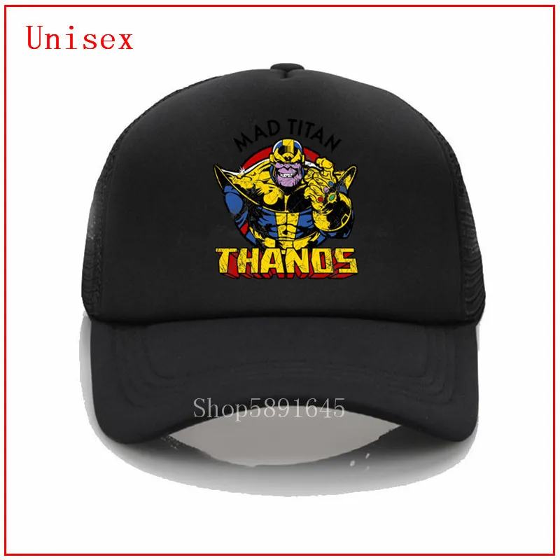 Черные бейсболки Infinity Thanos Mad Titan для мужчин и женщин мужские шляпы дизайнерская