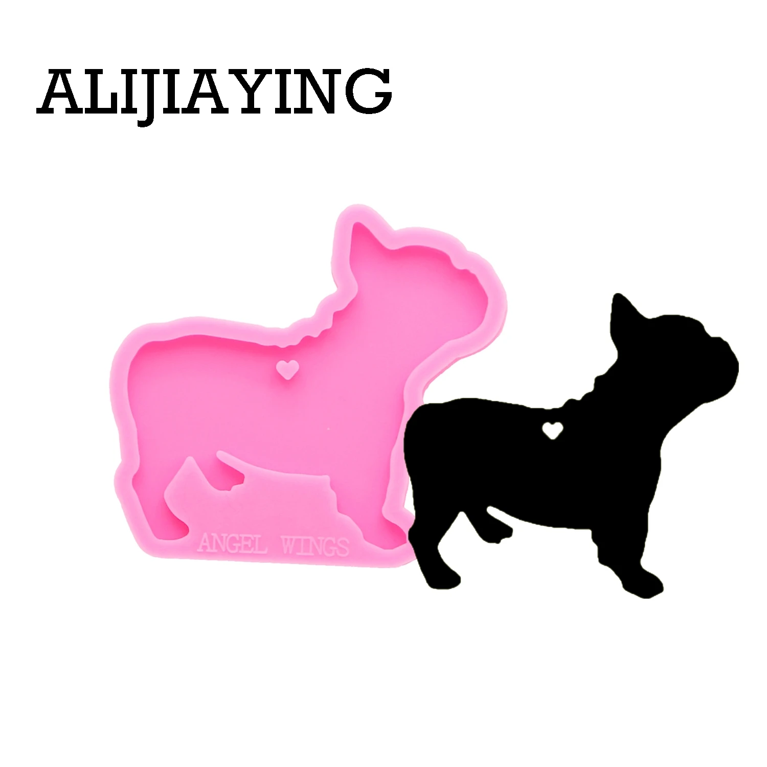 Pink DY0181 DY0128 Блестящий 6 различных форм собаки пуделя силиконовые формы DIY ремесло брелок кулон для девочки брелок модные ювелирные изделия брелки - Цвет: Pink DY0181