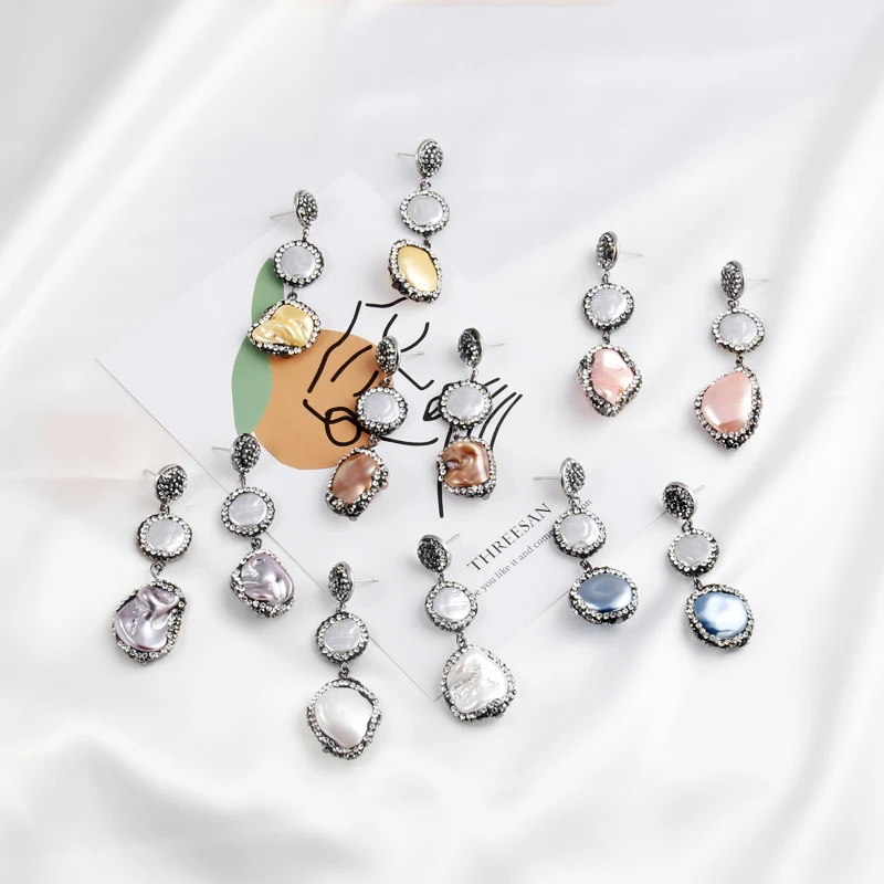 BERBENY серьги-подвески с искусственным жемчугом для женщин элегантные Подвесные