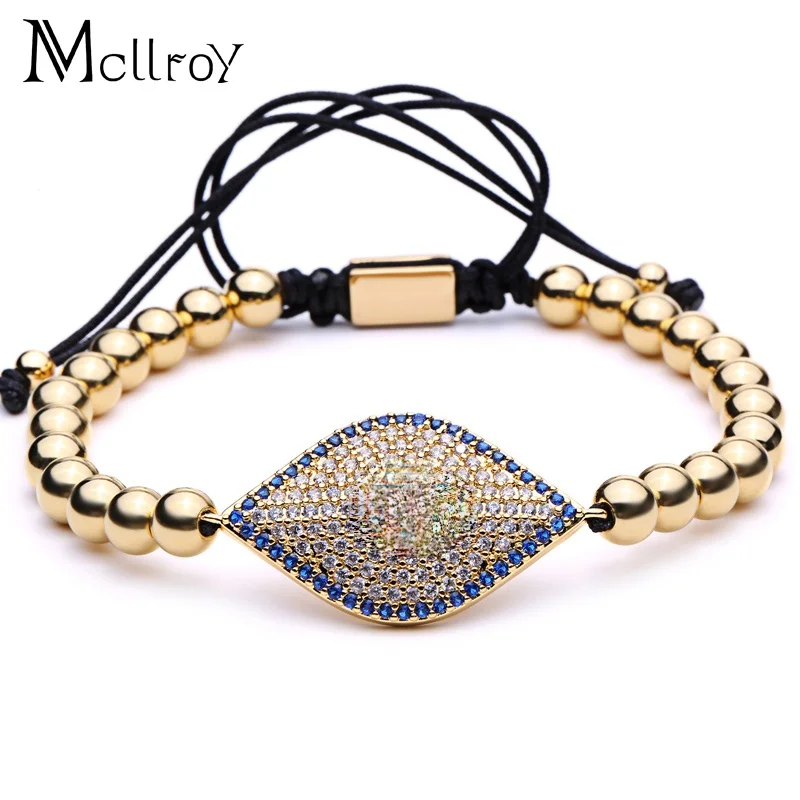 Браслеты Mcllroy Pulseira masculina браслеты и для мужчин braclet Strand из титановой стали бисера wo